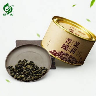 绿名福州茉莉花茶香螺100克